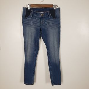 Isabel Maternity Skinny Crop size 0 side panels jeans